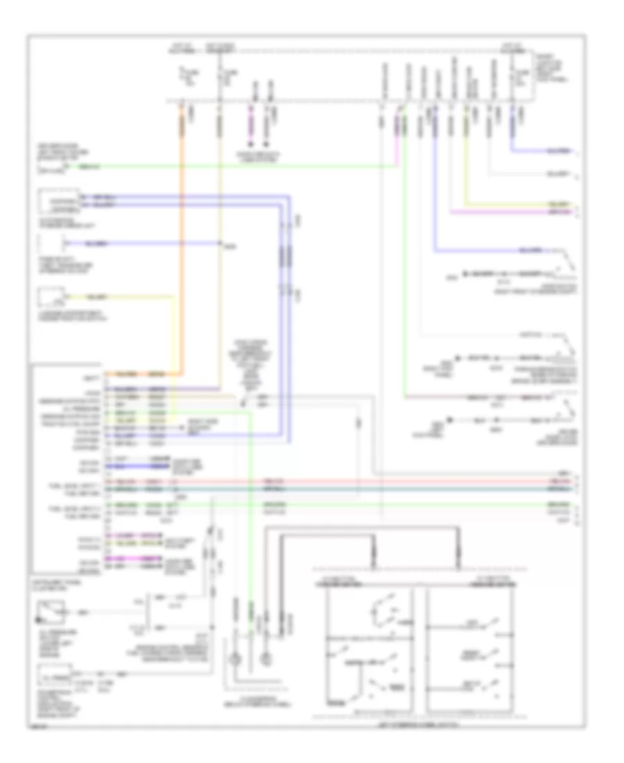 Instrument Cluster Wiring Diagram 1 of 2 for Ford Mustang 2013