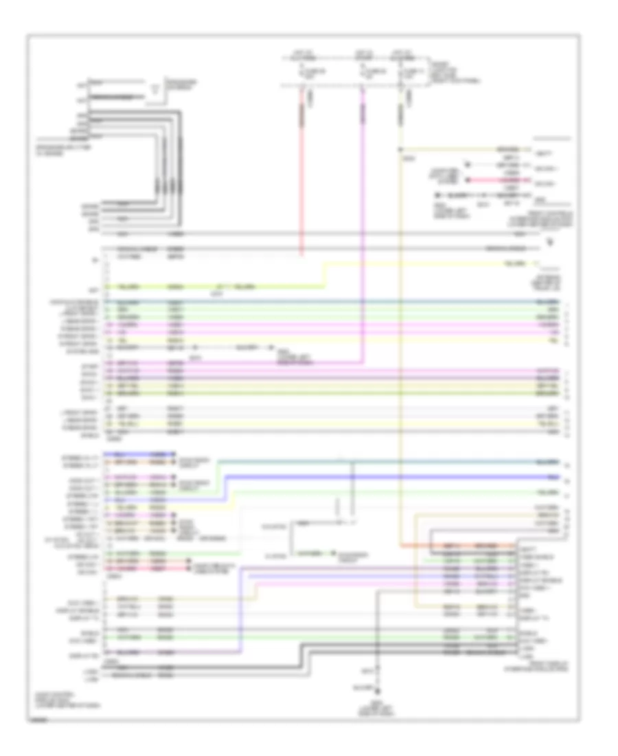 Navigation Wiring Diagram 1 of 3 for Ford Mustang 2013