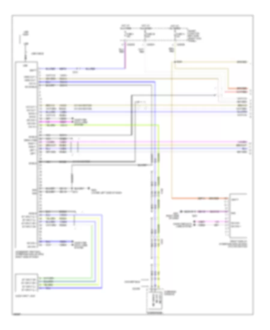 SYNC Radio Wiring Diagram 1 of 2 for Ford Mustang 2013