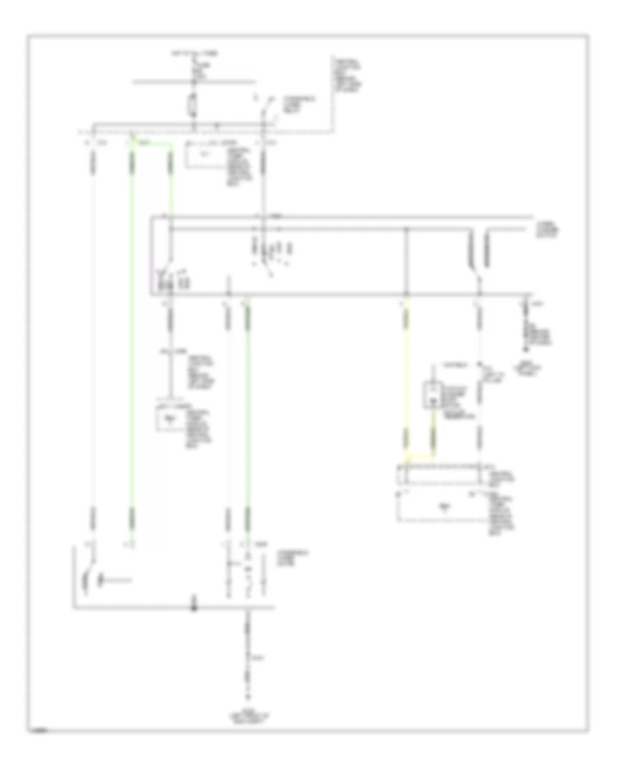 Электросхема стеклоочистителя, дворников и омывателя С 2 скоростями для Ford Focus ZTS 2000