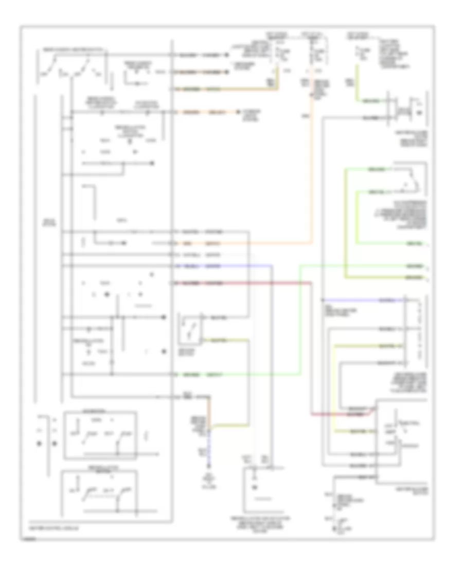 Manual AC Wiring Diagram, Except SVT (1 of 2) for Ford Focus LX 2002