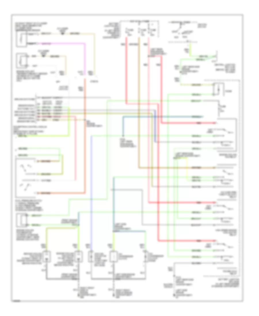 Manual AC Wiring Diagram, Except SVT (2 of 2) for Ford Focus LX 2002