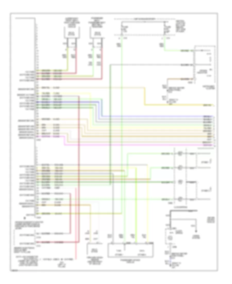 Supplemental Restraint Wiring Diagram 1 of 2 for Ford Focus LX 2002