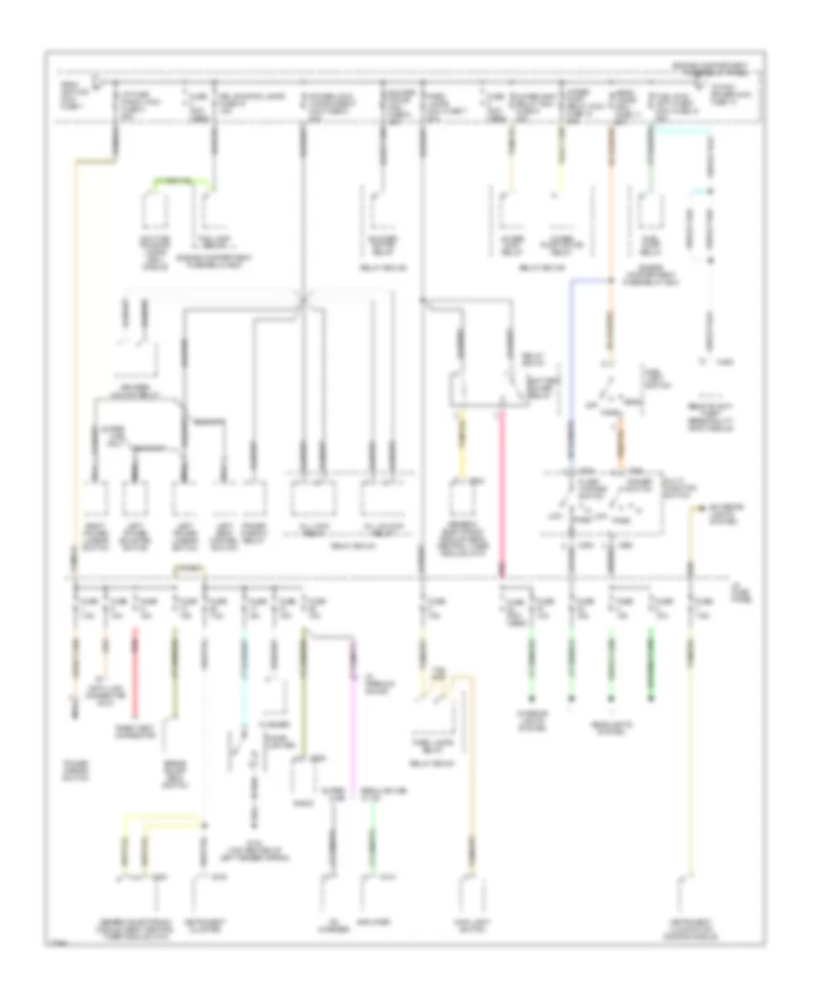 Power Distribution Wiring Diagram (2 of 3) for Ford Ranger 1996