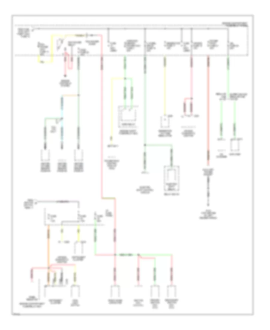 Power Distribution Wiring Diagram (3 of 3) for Ford Ranger 1996