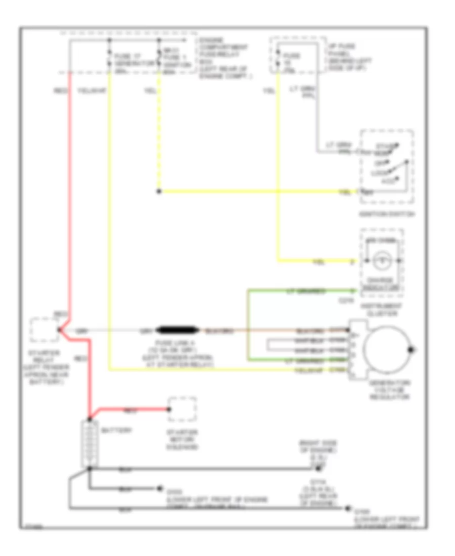 Charging Wiring Diagram for Ford Ranger 1996