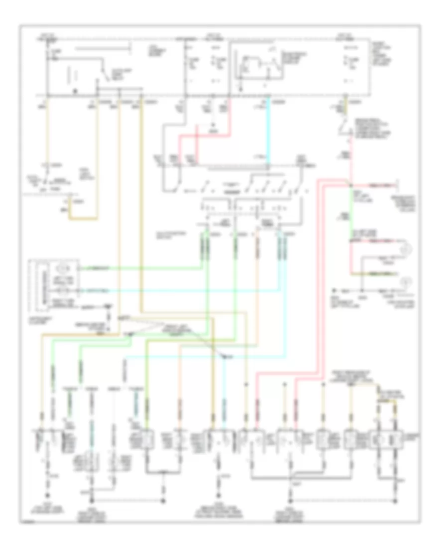 Exterior Lamps Wiring Diagram, Wagon for Ford Taurus SES 2004