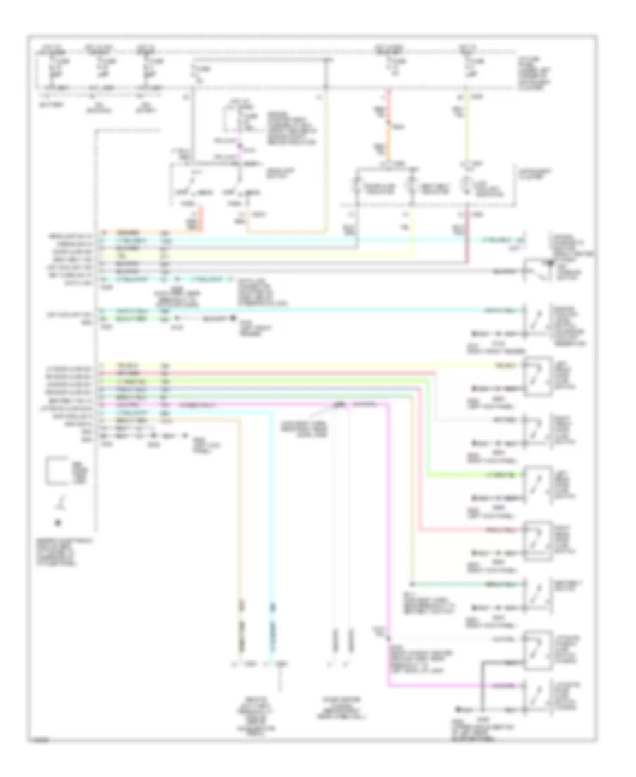Warning System Wiring Diagrams for Ford Taurus SE 1998