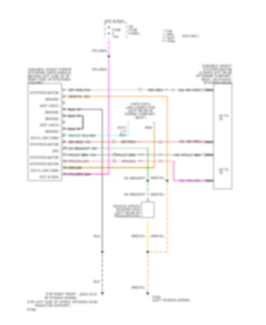 Electronic Power Steering Wiring Diagram for Ford Taurus GL 1994