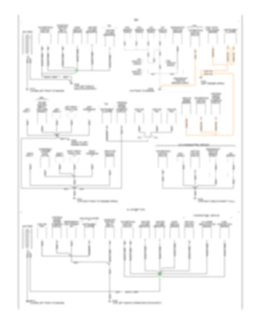Ground Distribution Wiring Diagram 1 of 5 for Ford Taurus GL 1994