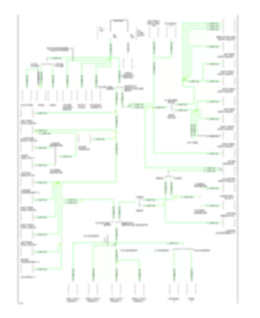 Power Distribution Wiring Diagram 3 of 6 for Ford Taurus GL 1994