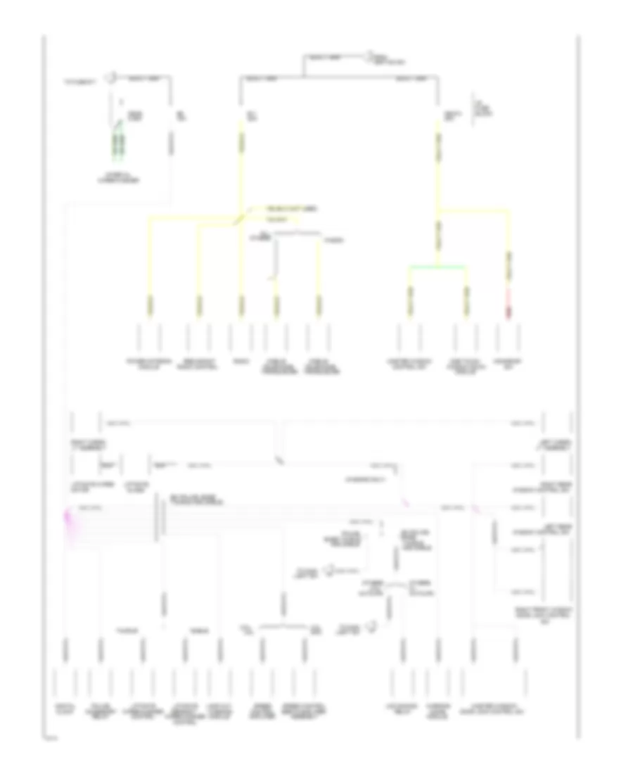 Power Distribution Wiring Diagram 5 of 6 for Ford Taurus GL 1994