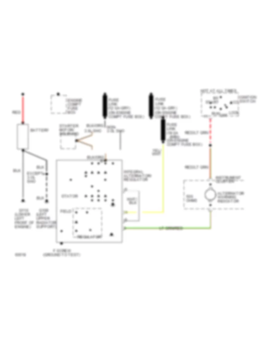 3 0L SHO Charging Wiring Diagram for Ford Taurus GL 1994