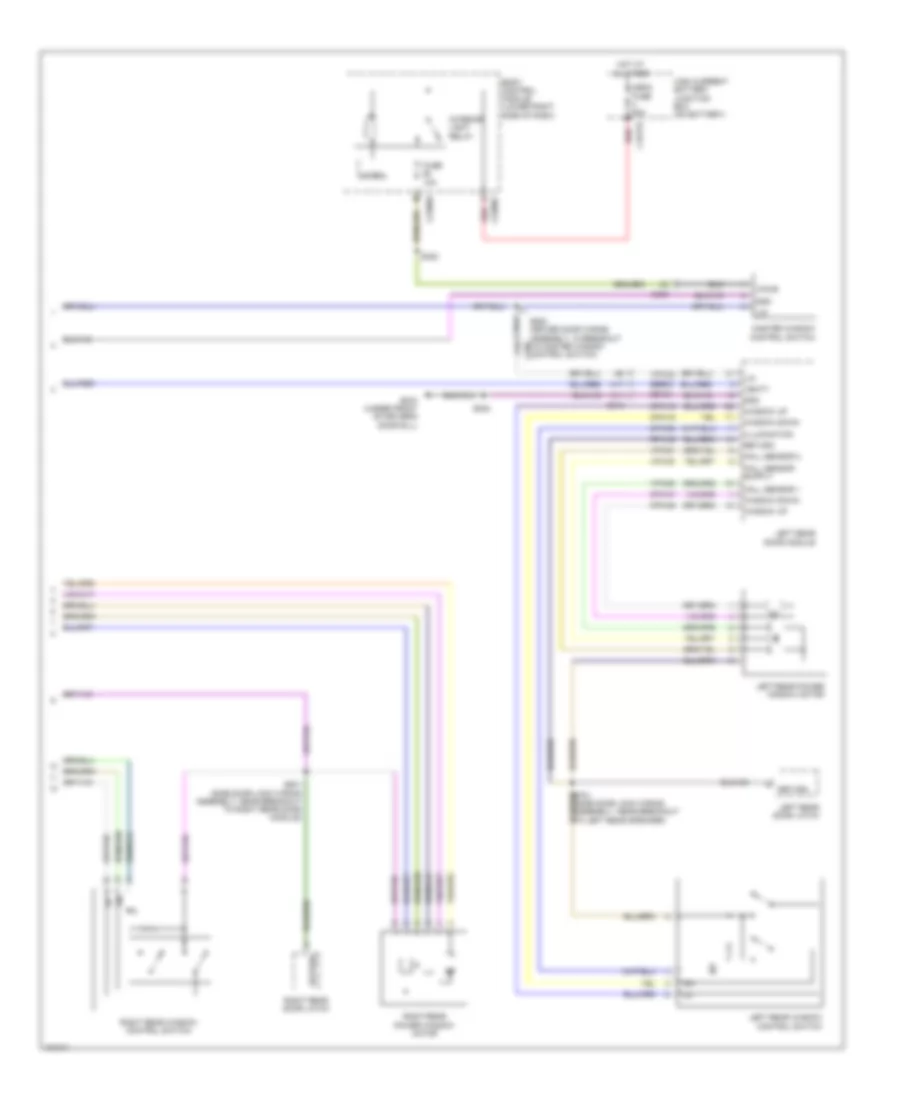 Power Windows Wiring Diagram, Electric (2 of 2) for Ford Focus Titanium 2014