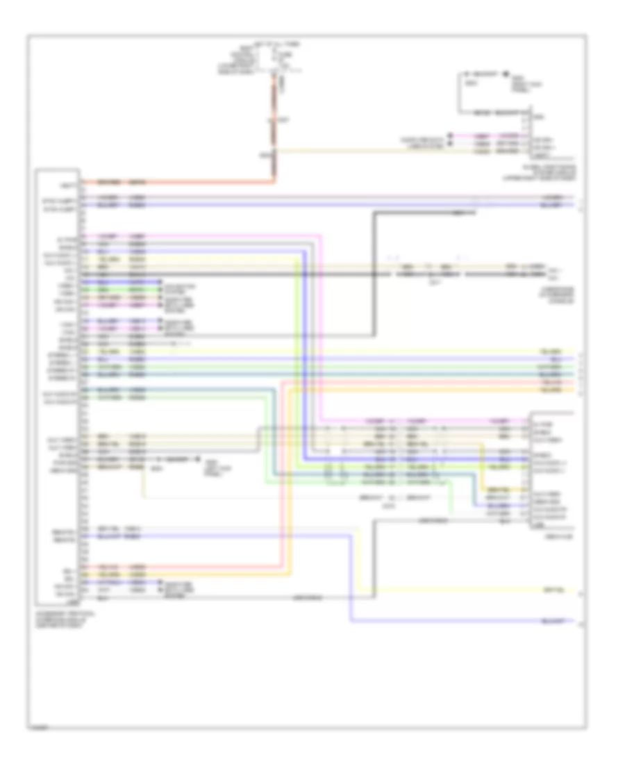 SYNC Radio Wiring Diagram Electric 1 of 2 for Ford Focus Titanium 2014