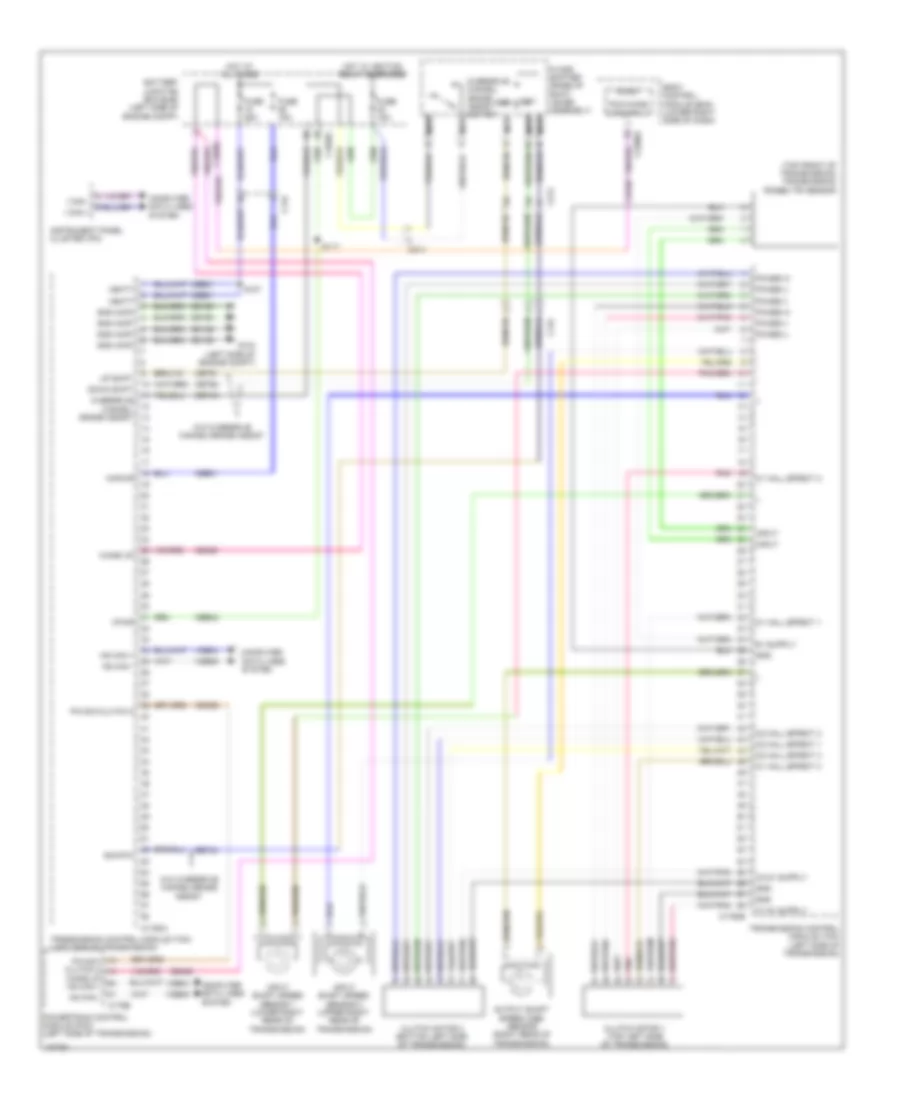 Transmission Wiring Diagram, Except Electric for Ford Focus Titanium 2014