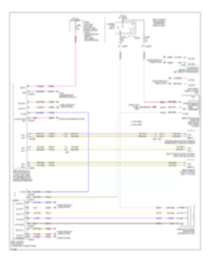 Passive Anti-theft Wiring Diagram, Except Electric for Ford Focus Titanium 2014