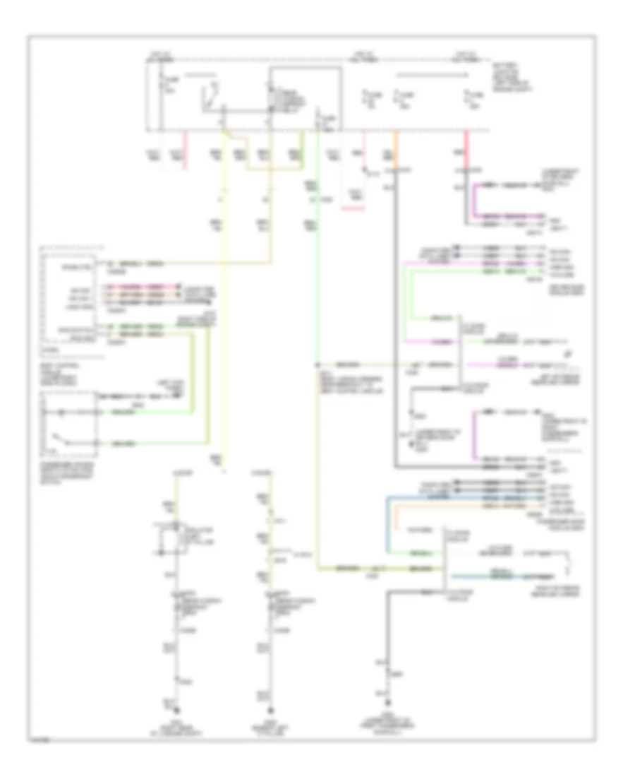 Defoggers Wiring Diagram, Except Electric for Ford Focus Titanium 2014