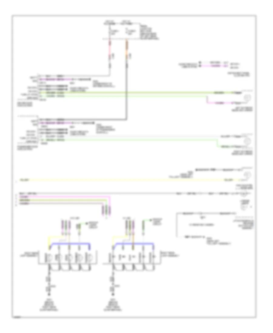 Exterior Lamps Wiring Diagram Electric 2 of 2 for Ford Focus Titanium 2014