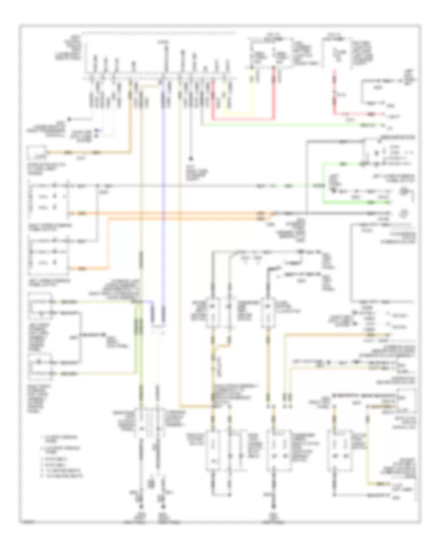 Instrument Illumination Wiring Diagram, Except Electric for Ford Focus Titanium 2014