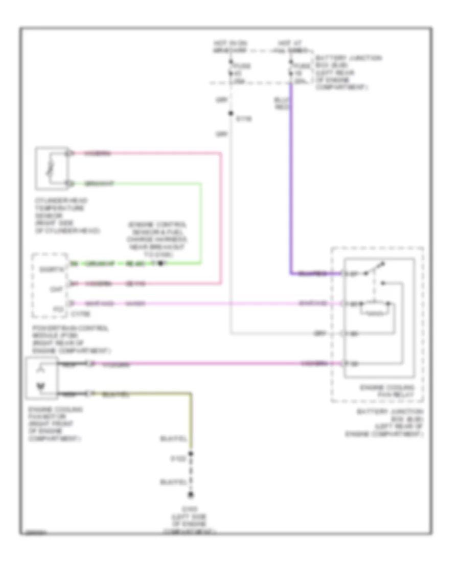 Cooling Fan Wiring Diagram for Ford Ranger 2009