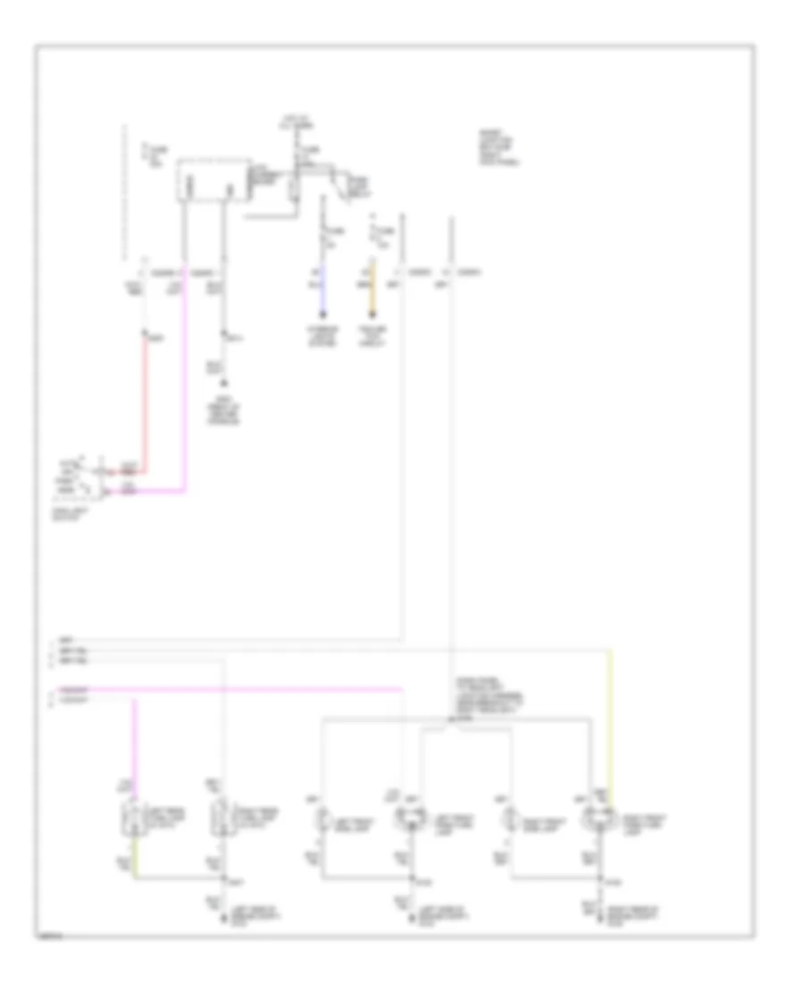 Exterior Lamps Wiring Diagram 2 of 2 for Ford Ranger 2009