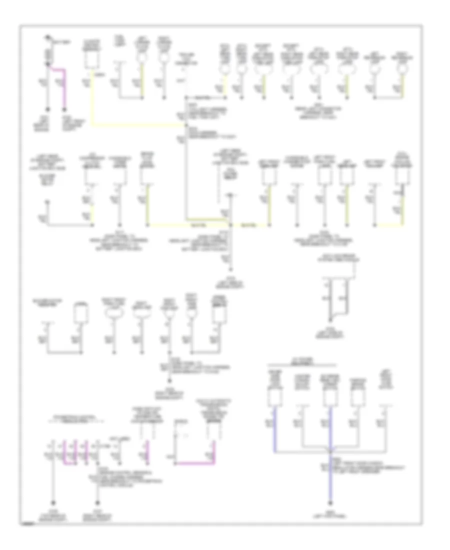 Ground Distribution Wiring Diagram 1 of 2 for Ford Ranger 2009