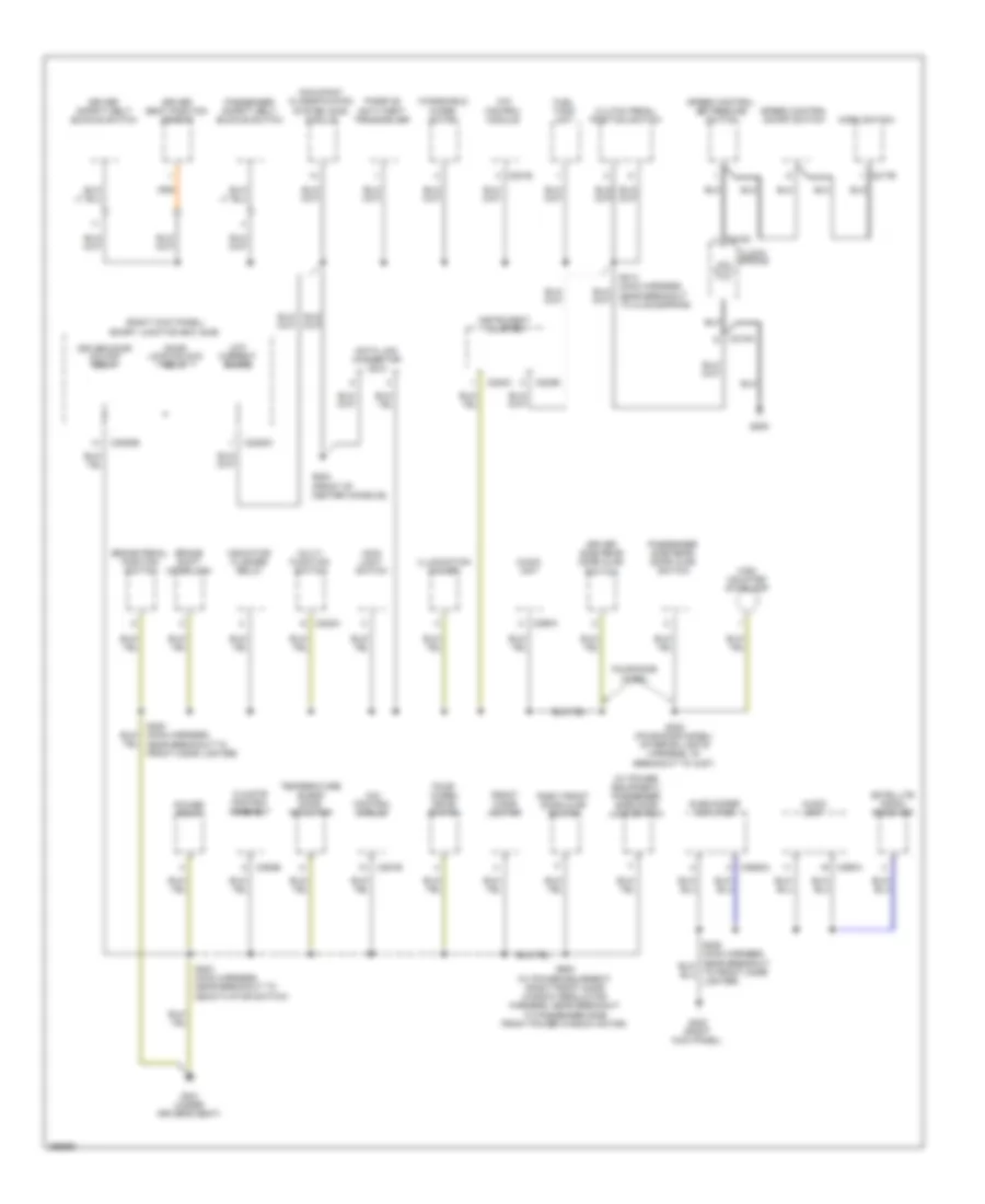 Ground Distribution Wiring Diagram 2 of 2 for Ford Ranger 2009