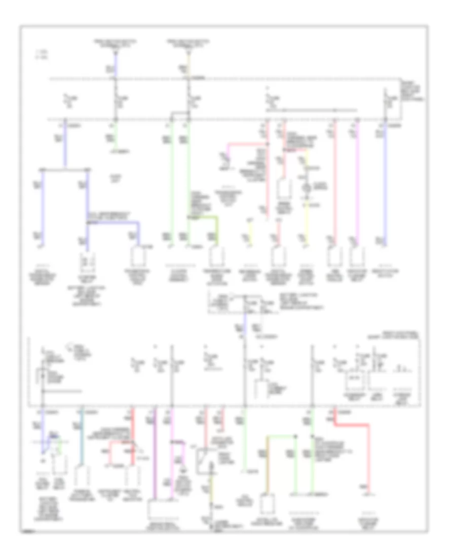 Power Distribution Wiring Diagram 2 of 2 for Ford Ranger 2009