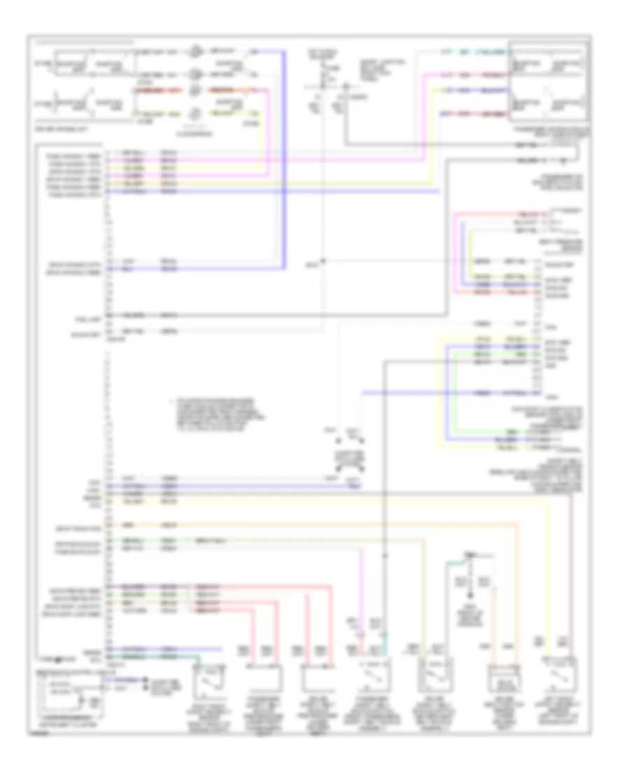 Supplemental Restraints Wiring Diagram for Ford Ranger 2009