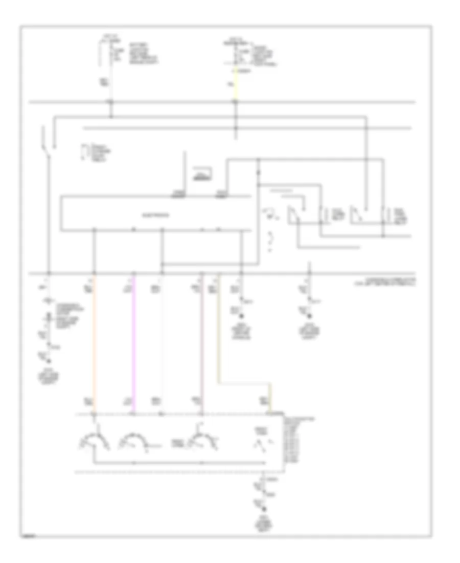 Электросхема стеклоочистителя, дворников и омывателя для Ford Ranger 2009