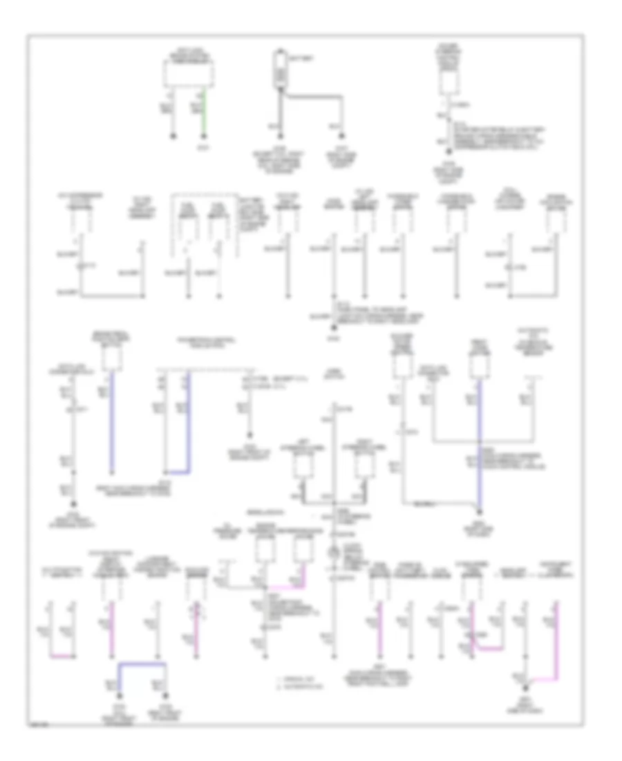 Ground Distribution Wiring Diagram 1 of 4 for Ford Mustang Boss 302 2013
