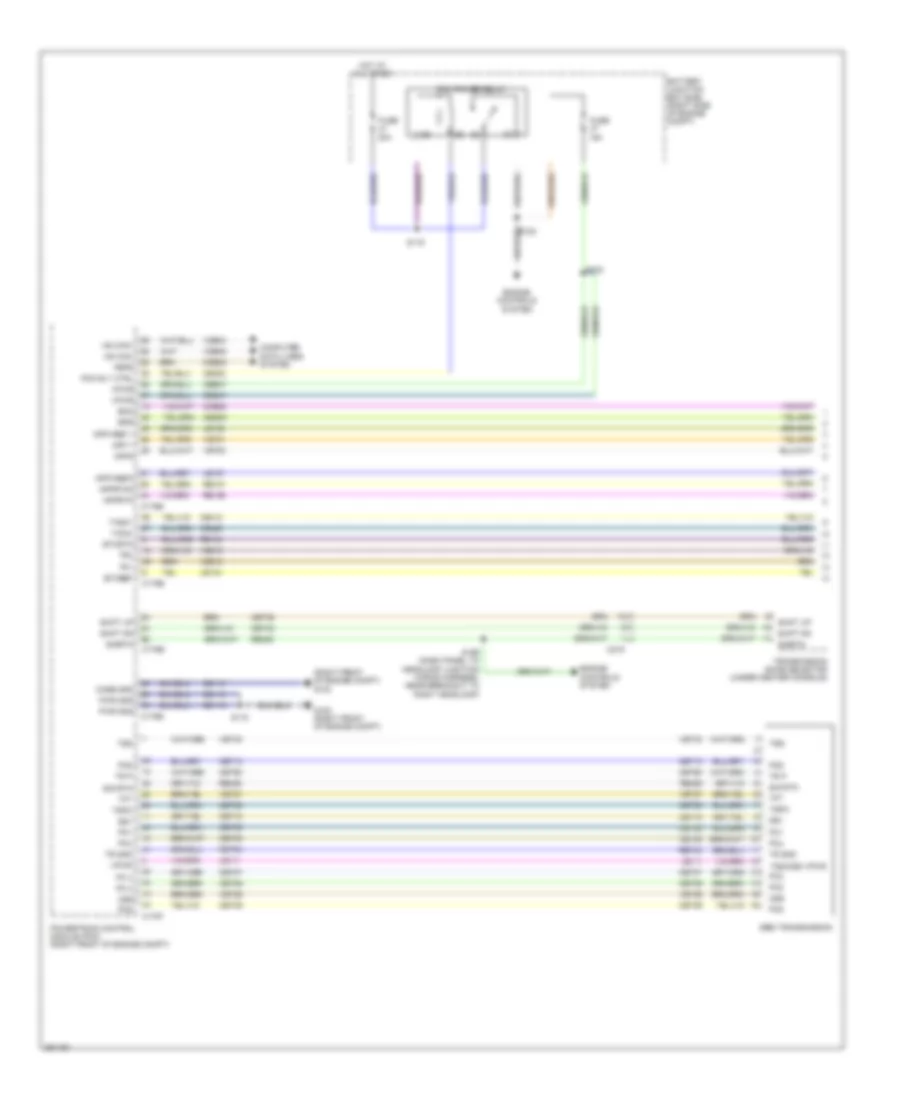 5.0L, Transmission Wiring Diagram (1 of 2) for Ford Mustang Boss 302 2013