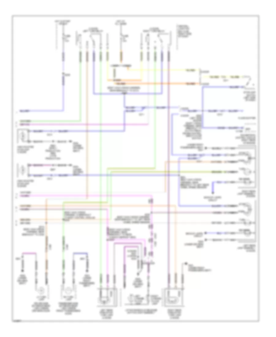 Exterior Lamps Wiring Diagram 2 of 2 for Ford Fiesta S 2011