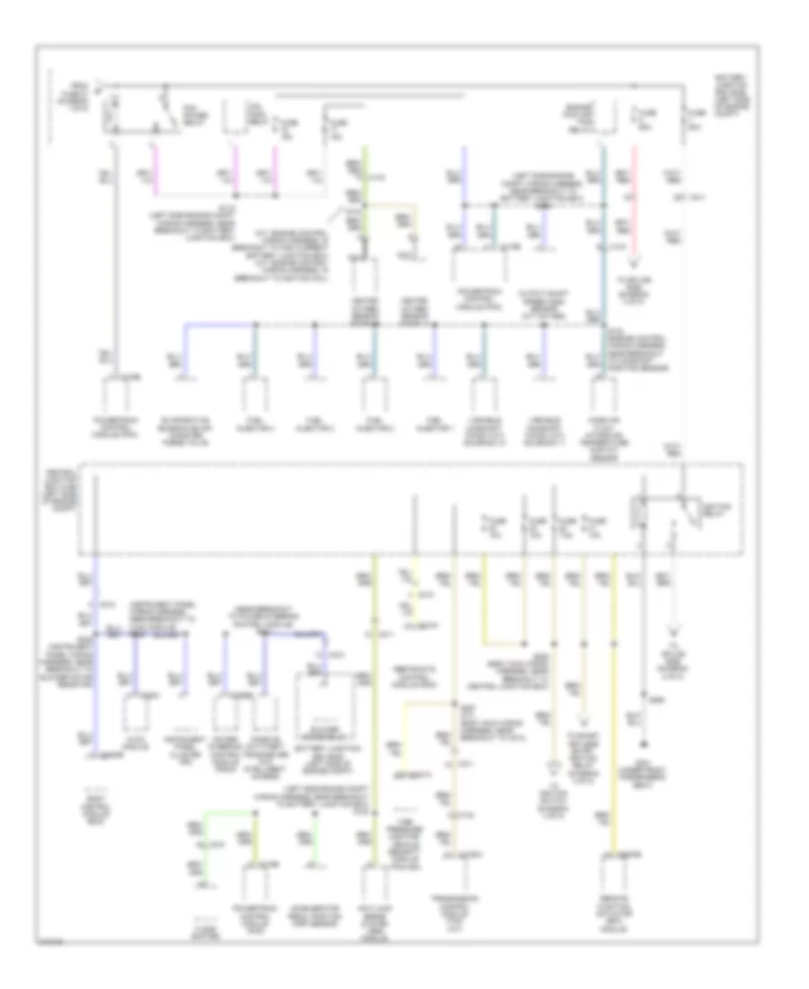 Power Distribution Wiring Diagram 2 of 5 for Ford Fiesta S 2011