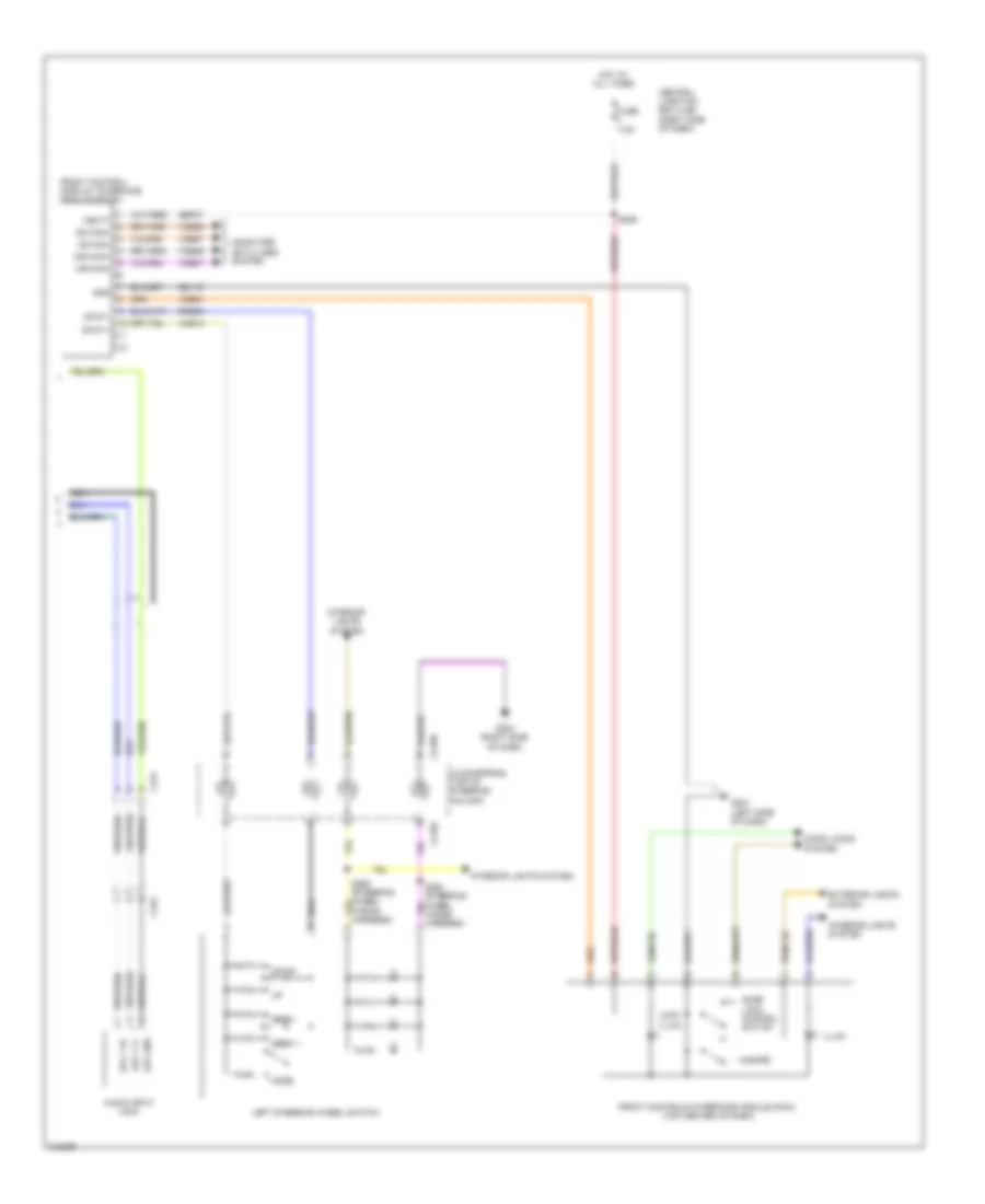 Radio Wiring Diagram, without SYNC (2 of 2) for Ford Fiesta S 2011