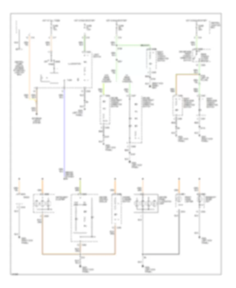 Instrument Illumination Wiring Diagram for Ford Focus ZX3 2000