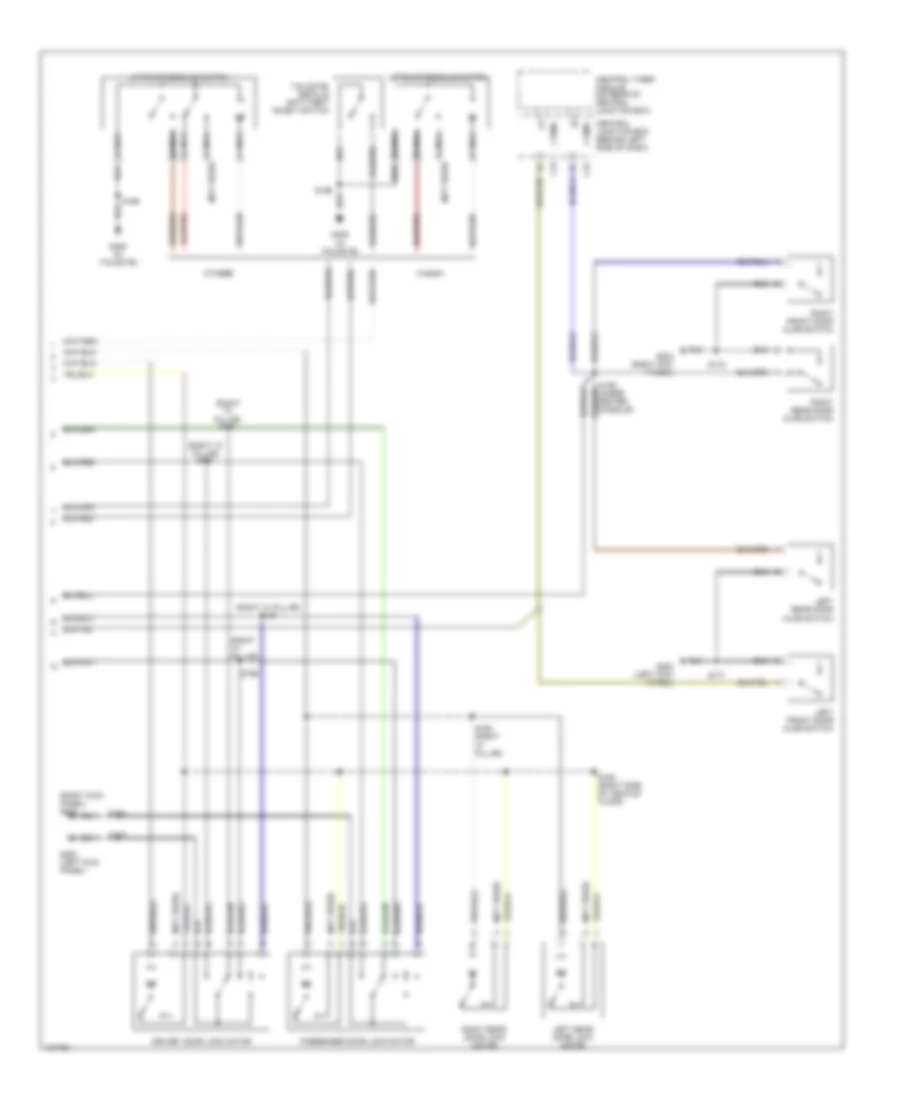 Power Door Lock Wiring Diagram, with Anti-theft (2 of 2) for Ford Focus ZX3 2000