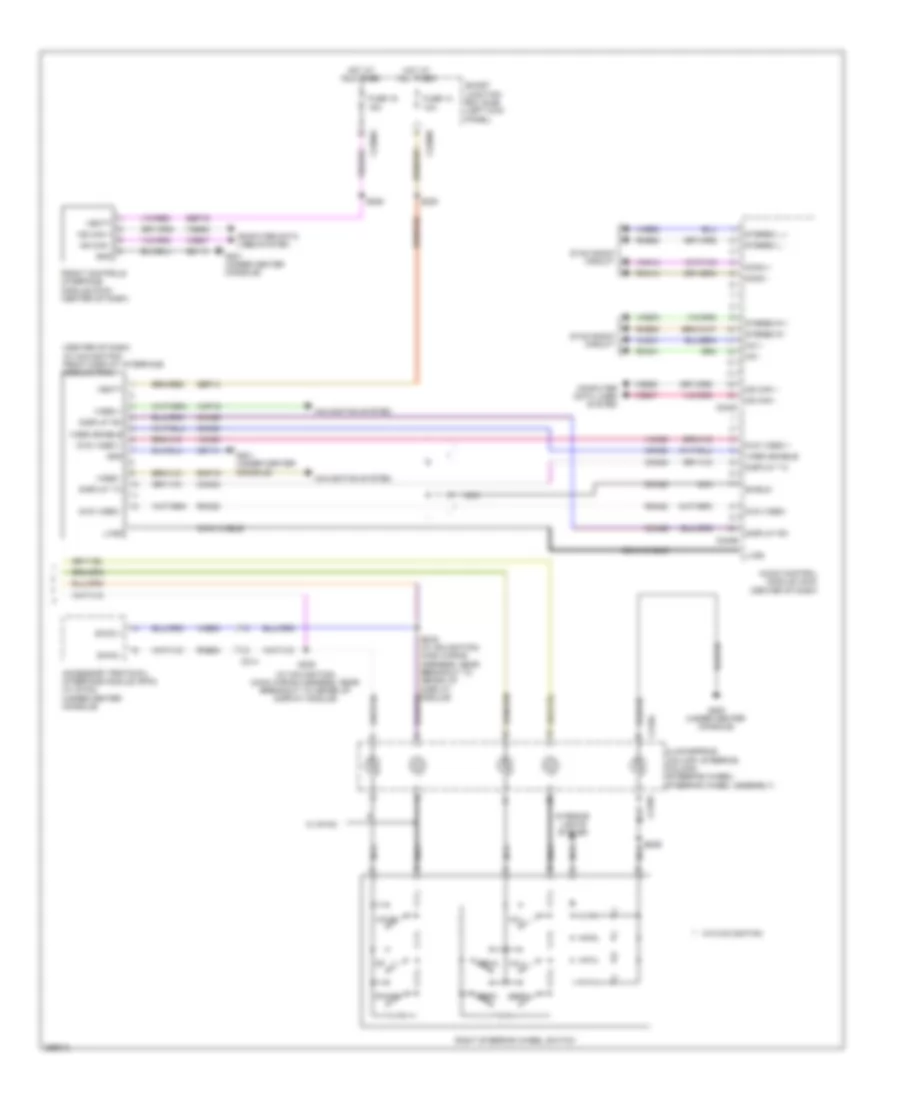 SONY Radio Wiring Diagram 3 of 3 for Ford Taurus SHO 2012