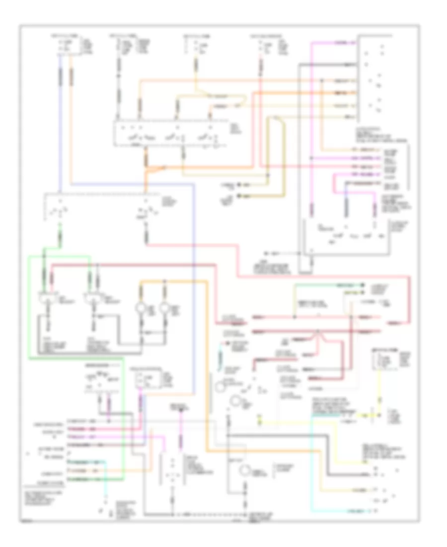 Autolamps Wiring Diagram with DRL for Ford Taurus LX 1994