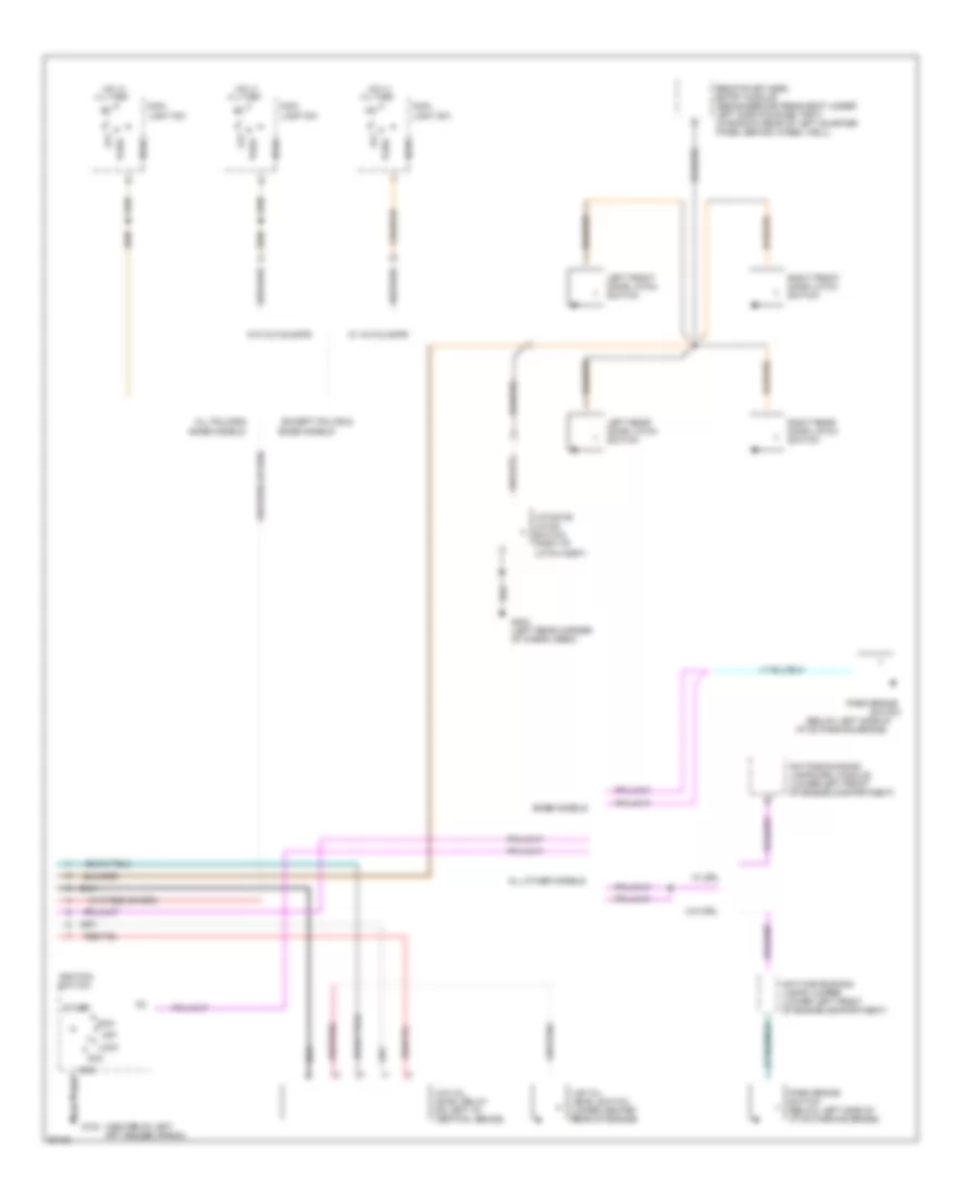 3 8L Analog Cluster Wiring Diagram 2 of 2 for Ford Taurus LX 1994