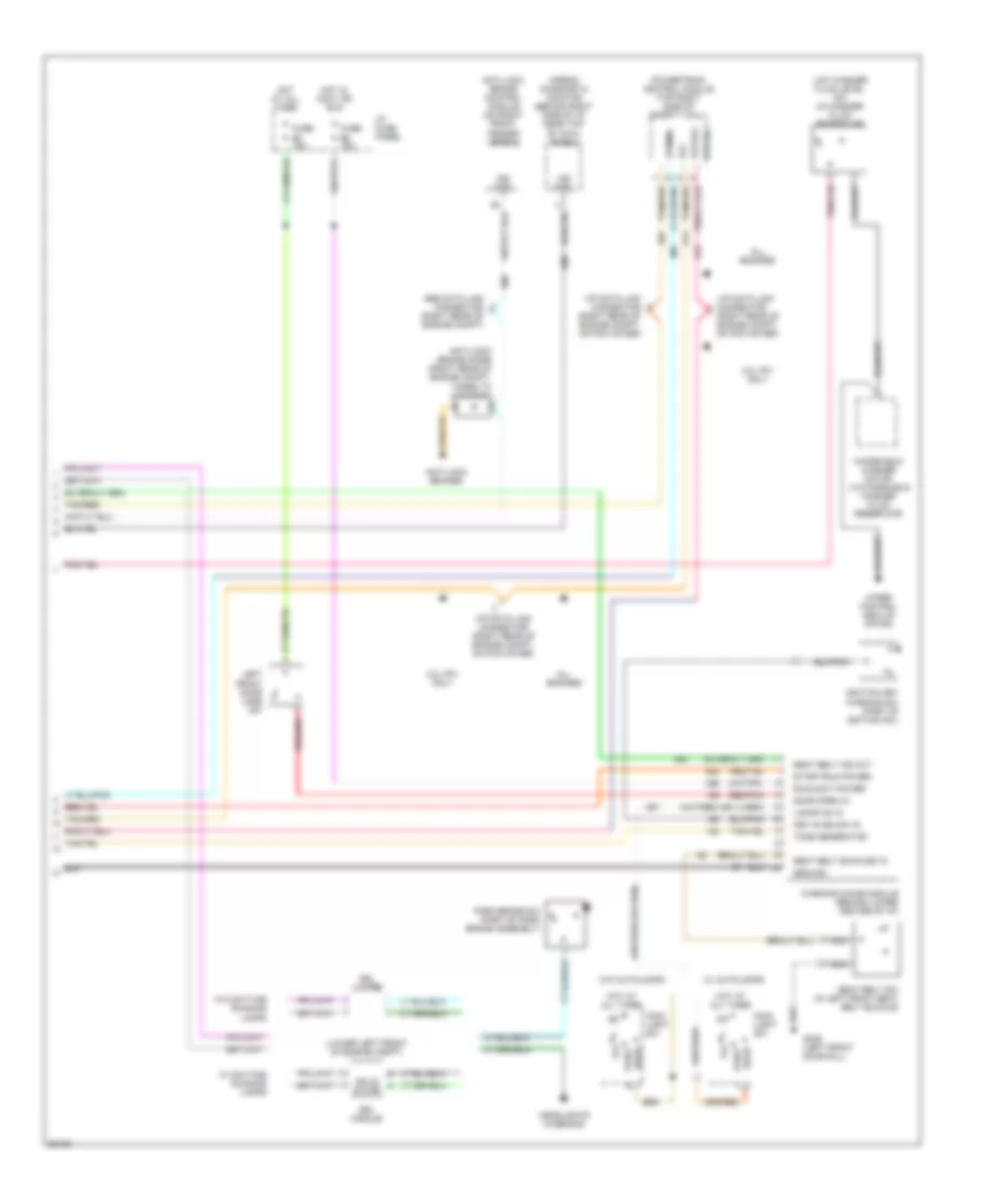 3 8L Electronic Cluster Wiring Diagram 2 of 2 for Ford Taurus LX 1994