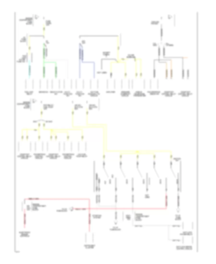 Power Distribution Wiring Diagram (2 of 6) for Ford Taurus LX 1994