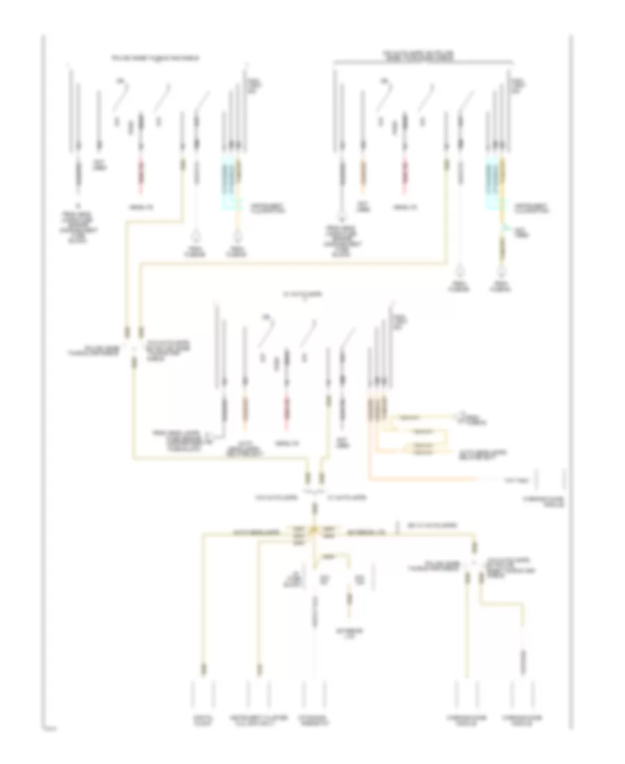 Power Distribution Wiring Diagram 6 of 6 for Ford Taurus LX 1994