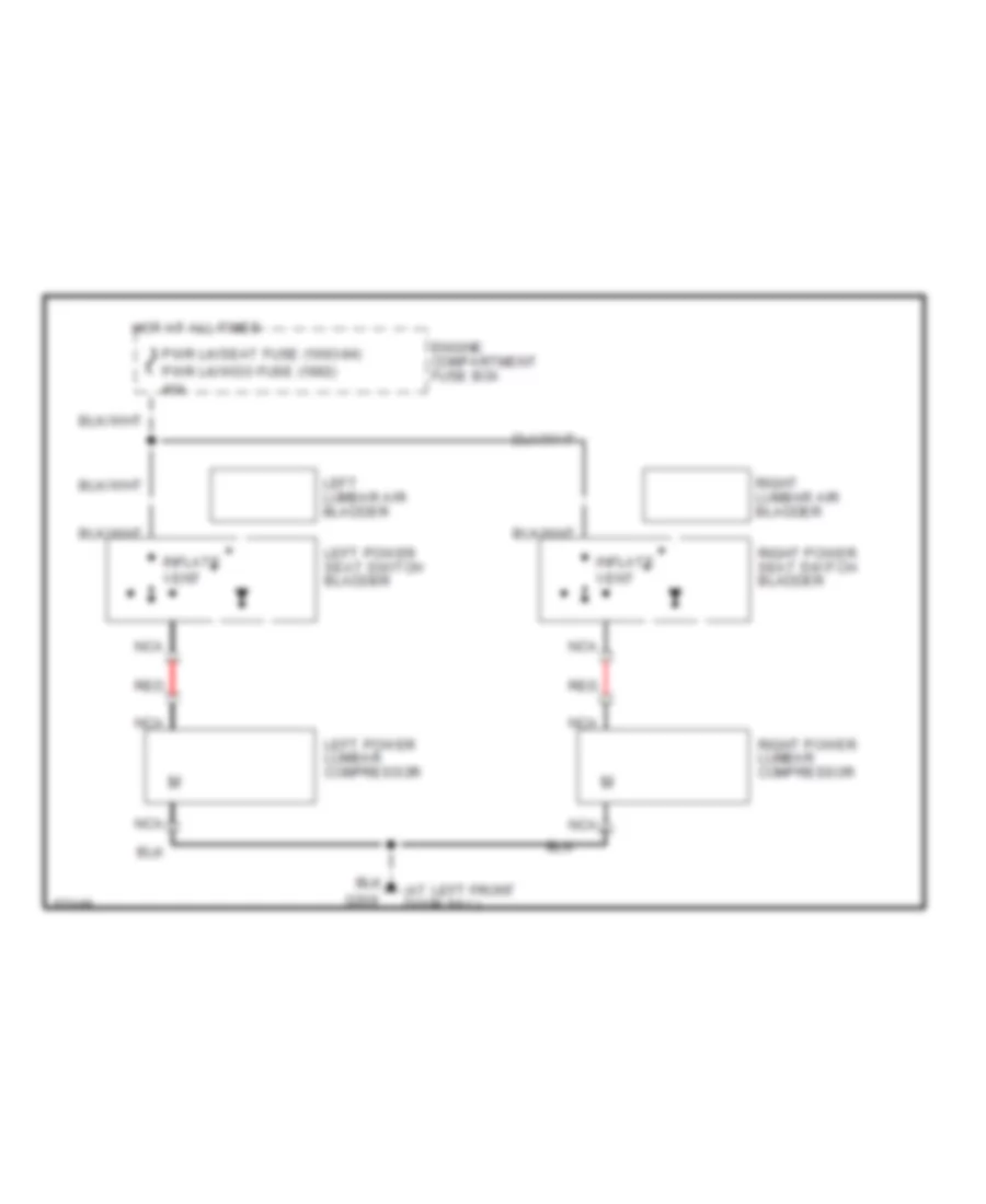 Power Lumbar Seat Wiring Diagram for Ford Taurus LX 1994