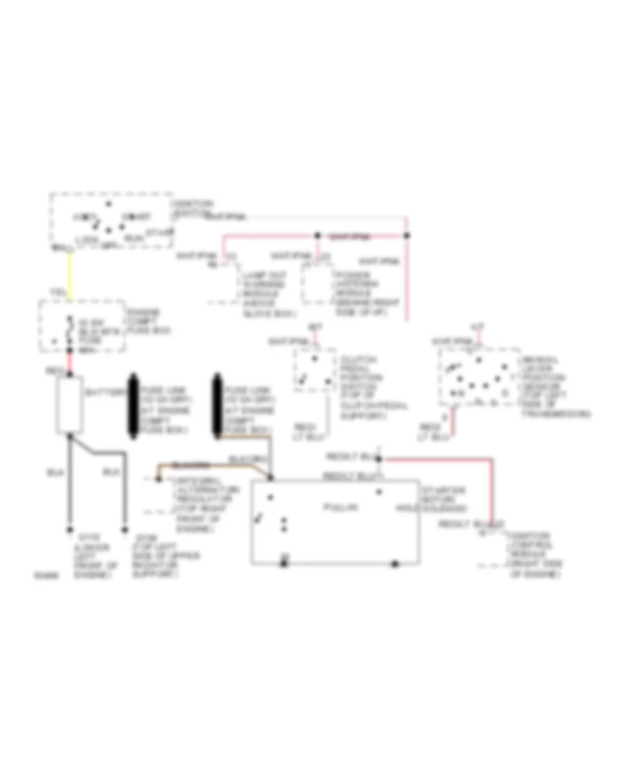 3 0L SHO Starting Wiring Diagram for Ford Taurus LX 1994
