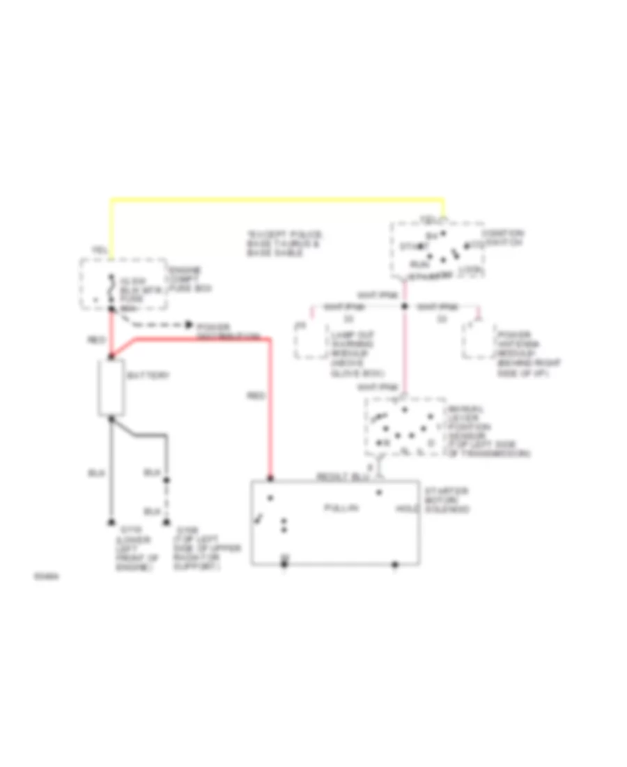 3.0L, Starting Wiring Diagram for Ford Taurus LX 1994