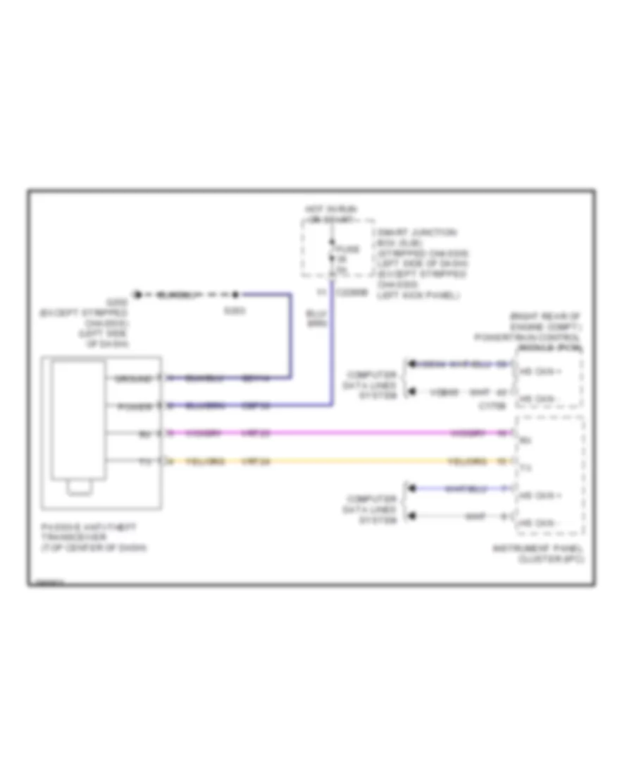 Passive Anti theft Wiring Diagram for Ford RV Cutaway E350 Super Duty 2009