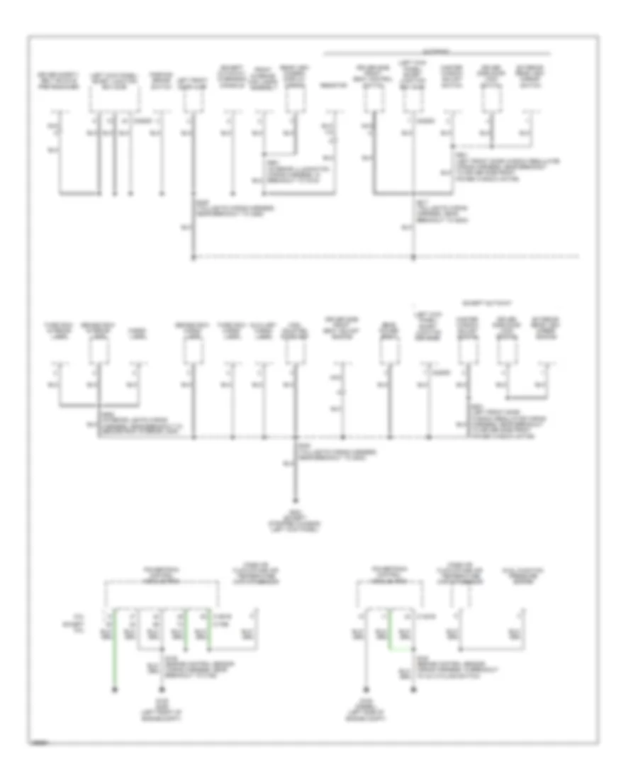 Ground Distribution Wiring Diagram (3 of 5) for Ford RV Cutaway E350 Super Duty 2009