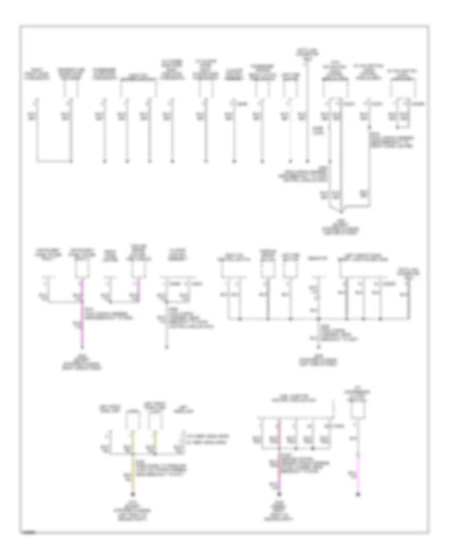 Ground Distribution Wiring Diagram (5 of 5) for Ford RV Cutaway E350 Super Duty 2009